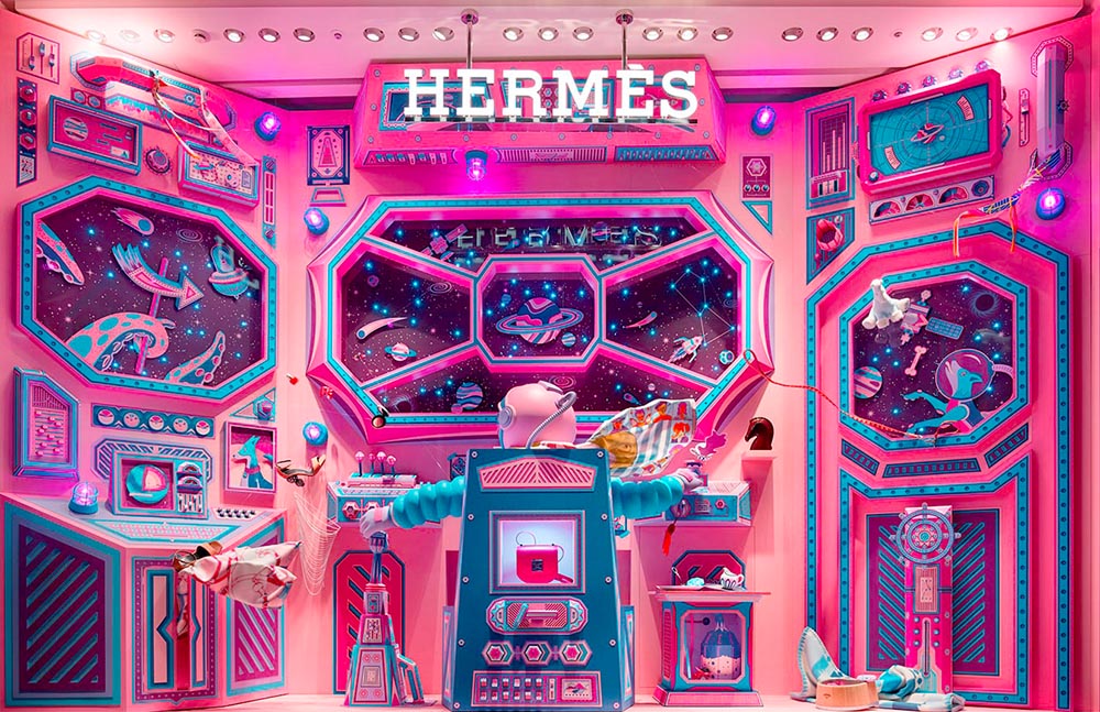 Hermes window display